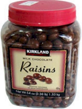 Milk Chocolate Rasins - Kirkland(5.3g) - 7169