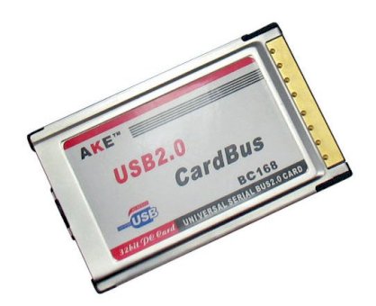 Card AKE PCMCIA to USB2.0 x 2 Adapter