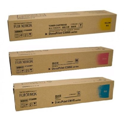 Fuji Xerox DOCUPRINT C3055DX Laser Toner Cartridge - COLOR (CT200806/ 7/ 8)