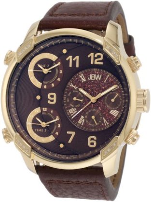 JBW Men's J6248LE "G4" Multi-Time Zone Lifestyle Diamond Watch 