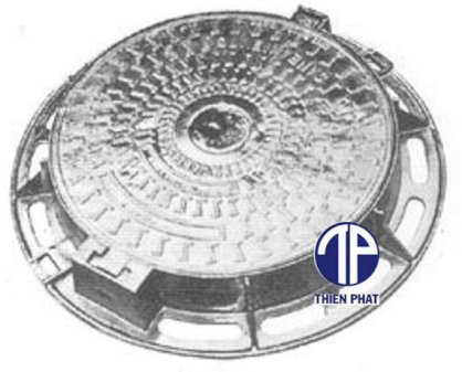 Bộ nắp hố ga khung tròn nắp tròn Thiên Phát TP-NT-03 (B-125)