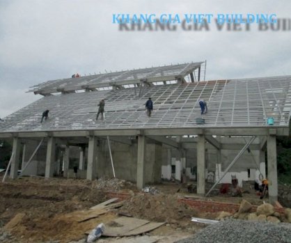Khung kèo thép mái ngói Khang Gia Việt KGV2