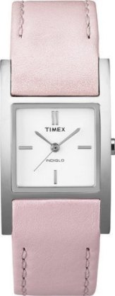 Timex Ladies Elevated Classic Dress Analogue Watch T2N304P4 with White Dial and Pink Strap 