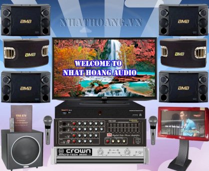 Dàn karaoke California PRO 568E+ Polk Audio PSW125 + KTV HDD 2000GB