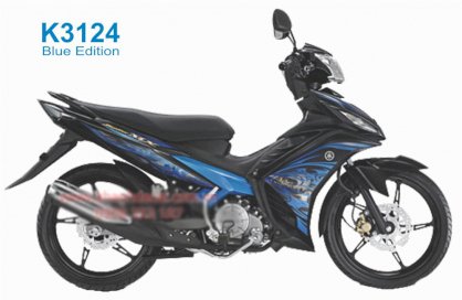 Decal trang trí xe máy Yamaha Exciter Blue Edition MX 2012 K3124 