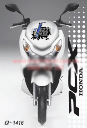 Decal trang trí mặt nạ xe máy Honda PCX Q1416