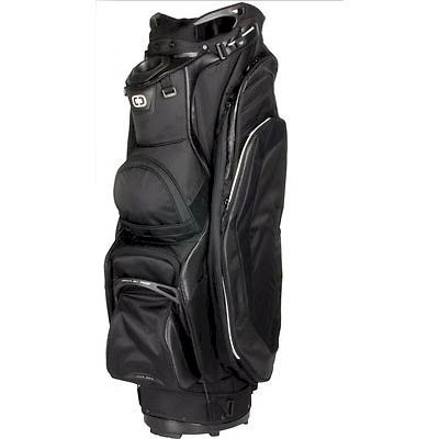 Golf Cart Bag w/ Torq Shoulder Strap & 14 Way Diamond Top - Black