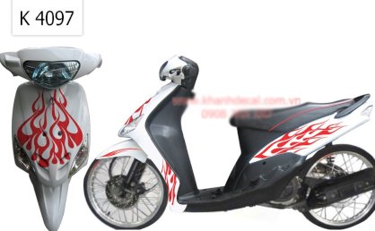 Decal trang trí xe máy Yamaha Mio K4097