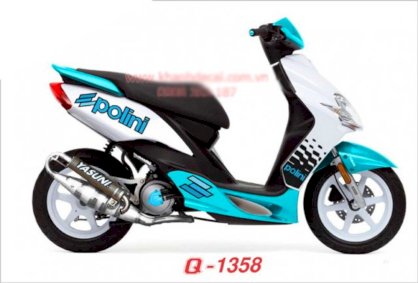 Decal trang trí xe máy Yamaha Mio Q1358