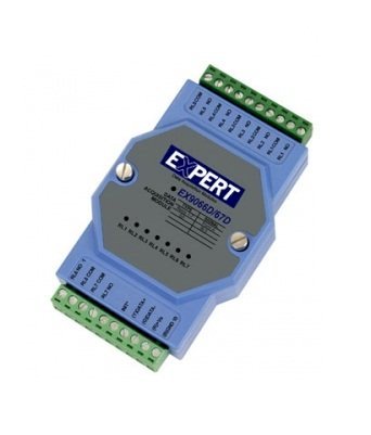 Thiết bị thu thập dữ liệu và điều khiển qua chuẩn RS485 - 7 Relay Output channels EX9067D