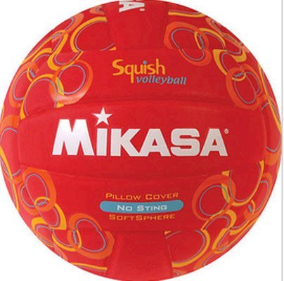 Mikasa Squish Pillow Soft Indoor/Outdoor Volleyball Red