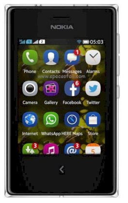 Nokia Asha 503 Dual SIM White