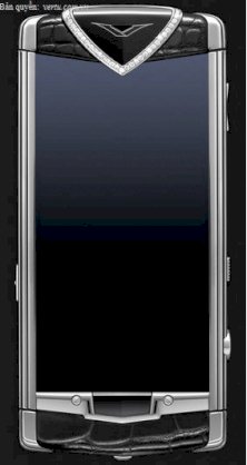  Vertu Constellation T Black Alligator Skin, Diamond Trim