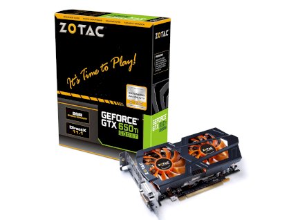 Zotac GeForce GTX 650 Ti BOOST [ZT-61201-10M] (Nvidia GeForce GTX 650 Ti, 2GB, 192-bit, GDDR5, PCI Express 3.0)