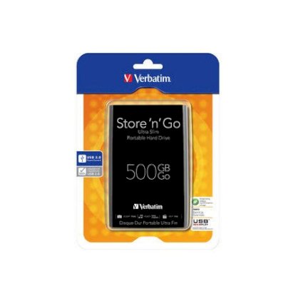Verbatim HDD 2.5" Store'n'Go SuperSpeed USB3.0 500GB Slimline (Black)