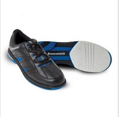 Brunswick Men Warrior Black/Blue Bowling Shoe Right Handed or Left Handed *NEW*