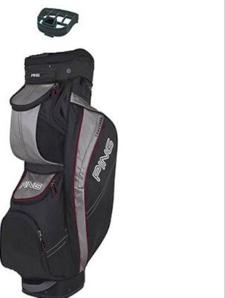 Karsten PING Golf 2013 Traverse Cart Golf Bag Black Charcoal Inferno Red