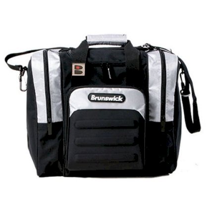 Brunswick Flash Single Ball Bag - Black/Silver