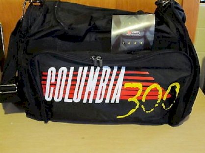 Columbia 300 Large Pro Two Ball Nylon Bowling Ball Bag Black