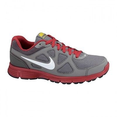 Nike Revolution Running shoe MEN'S size 10.5 GREY RED