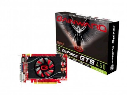 Gainward GeForce GTS 450 1024MB (NVIDIA GeForce GTS 450, 1GB DDR3, 128 bit, PCI-Express 2.0)