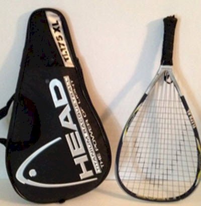 Head Ti.175 XL Racquetball Racquet Black SS / 3 5/8 Strung Silver A