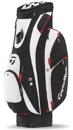 2013 TaylorMade Golf Men's San Clemente Cart Bag Black/White/Red Brand New