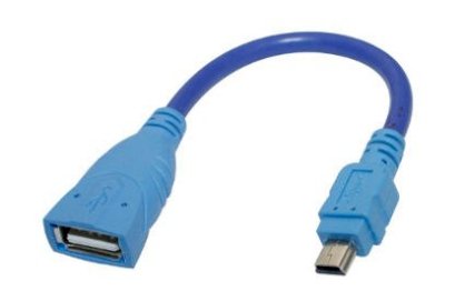 Cáp Mini USB to OTG màu xanh cho Table và Mobile