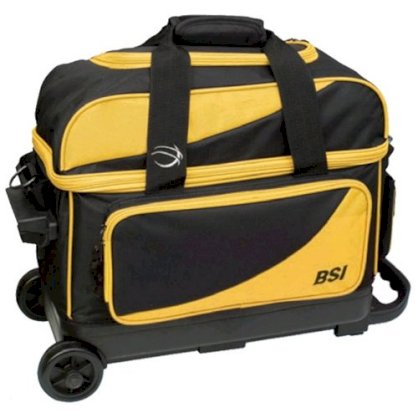 BSI 2 Ball Roller Bag - Black/Yellow