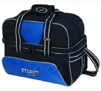 Storm 2 Ball Deluxe Shoulder Tote Bowling Bag Blue