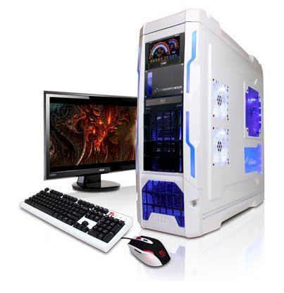 Máy tính Desktop CyberPowerPC PRO GAMER FTW XTREME 3000 White (Intel Core i7 4820K 3.70Hz, RAM 16GB, HDD 1TB, VGA NVIDIA GeForce GTX 770 2GB GDDR5, Không kèm màn hình)