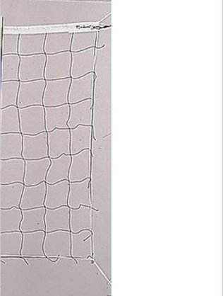 Markwort Black Polyethylene White PVC Binding, Rope Cable Volleyball Net