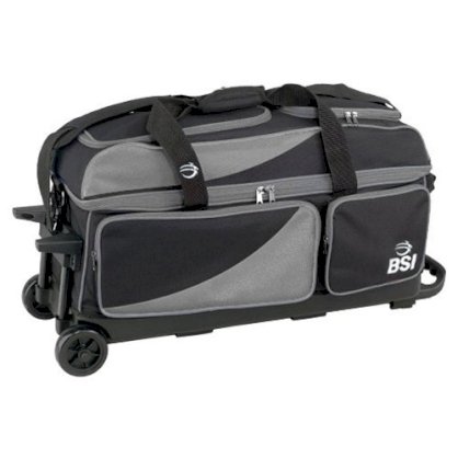 BSI 3 Ball Roller Bag - Black/Grey