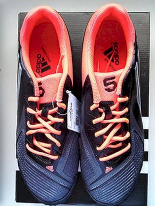 Adidas Freefootball X-ite Turf Soccer Shoes Black/Metallic Silver/Pop Size 11