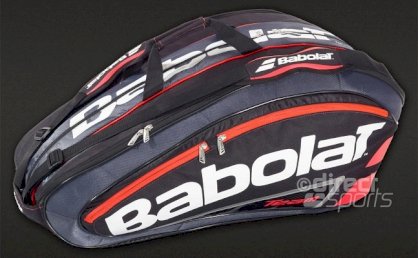 Babolat Team Line 12 Racket Bag (Black-Fluo Red)