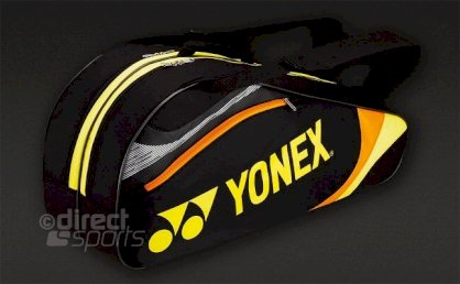 Yonex 7326 Tournament 6 Racket Bag (Black/Yellow) 