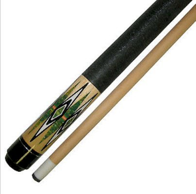 58" 2 Piece Hardwood Canadian Maple Pool Cue Billiard Stick W Irish Wrap 21 Oz