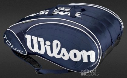 Wilson Tour 15 Pack Racket Bag (Blue-White)