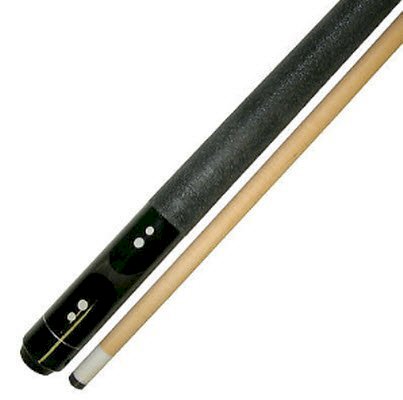 58" 2 Piece Hardwood Canadian Maple Pool Cue Billiard Stick Black - Gray 21 Oz