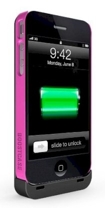 Boostcase Hybrid Battery Case for iPhone 4/4S - Pink (BCH1900B-224)