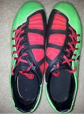 Nike T90 Shoot Indoor Soccer Shoe size 11.5 US Green/Red