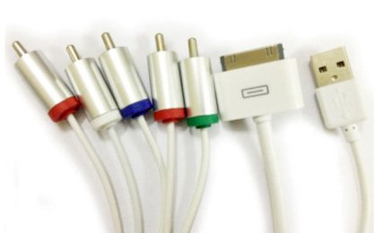 Cáp tivi out AV Component cable cho iphone, ipad