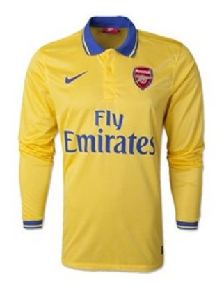 Áo Arsenal sân khách 2013-2014 tay dài