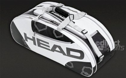 Head Elite All Court Racket Bag (Black/White) 