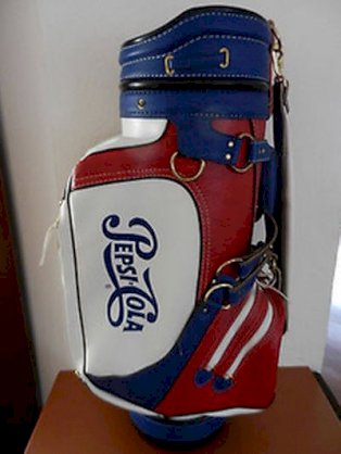 Pepsi Cola Belding Sports Leather Golf Club Bag with Vintage Pepsi Logos