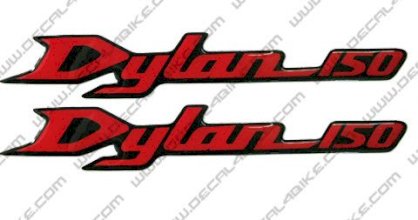 Logo trang trí xe máy DYLAN ĐEN