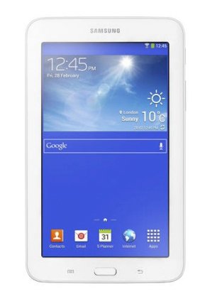 Samsung Galaxy Tab 3 Lite 7.0 (SM-T110) (Dual-Core 1.2GHz, 1GB RAM, 8GB Flash Driver, 7 inch, Android OS v4.2) WiFi, 3G Model White