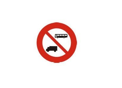 Biển cấm 107 Cấm ô tô khách và xe tải