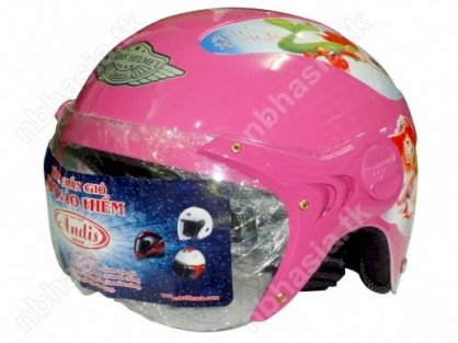 Mũ bảo hiểm trẻ em Andis HT5K Hồng - Tem Tiên cá
