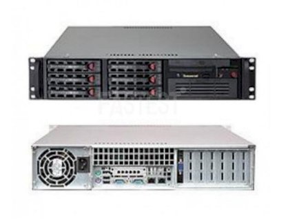 Server Fastest 2U Rackmount Server SC822T-400LPB - 2CPU E5606 SATA (Intel Xeon E5606 2.13GHz, RAM 2GB, Không kèm ổ cứng)